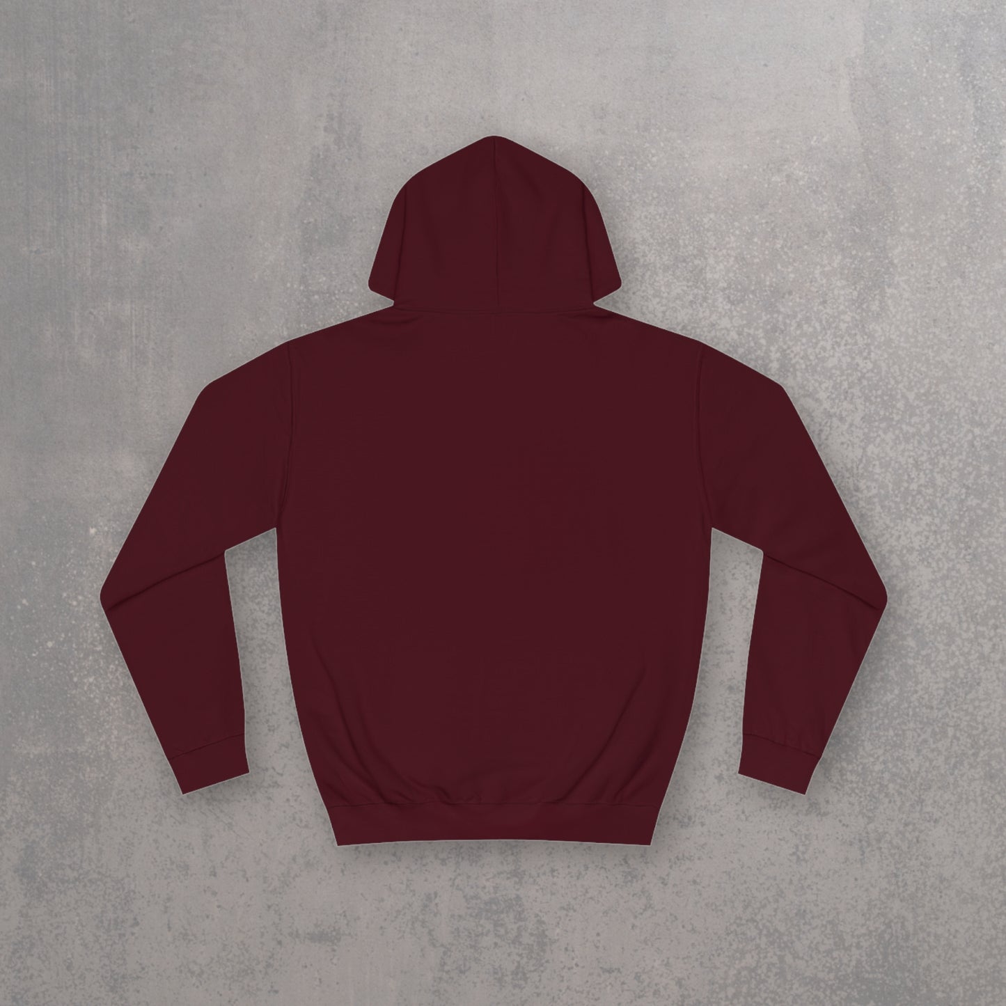 RECONZY Burgundy 'Hey Boo' Pop-Punk Hoodie - Back View.