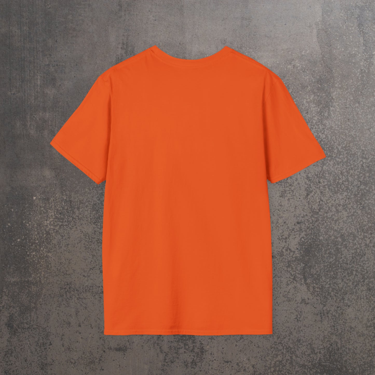 RECONZY Orange 'Basketball' Pop-Punk T-Shirt - Back View.