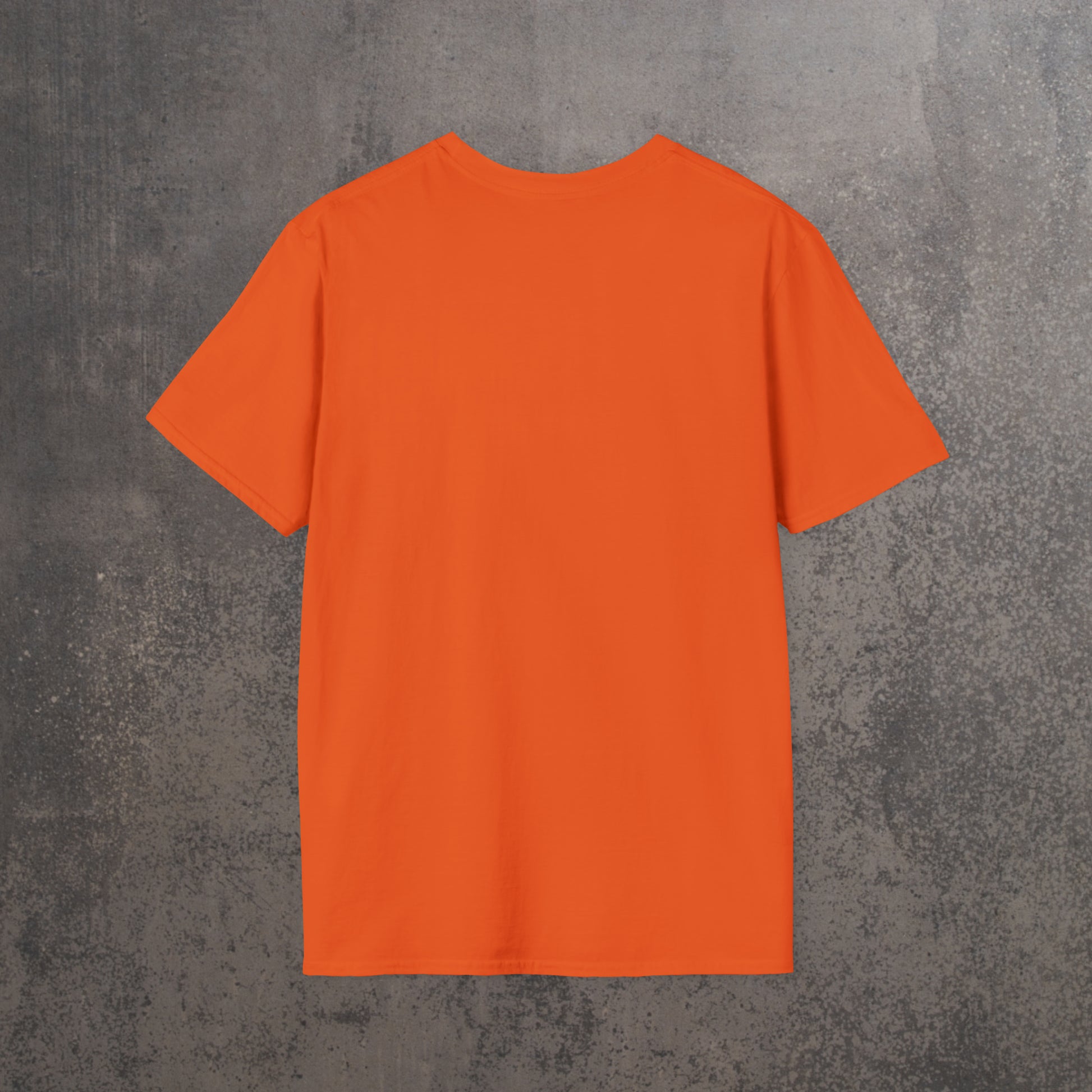 RECONZY Orange 'Basketball' Pop-Punk T-Shirt - Back View.