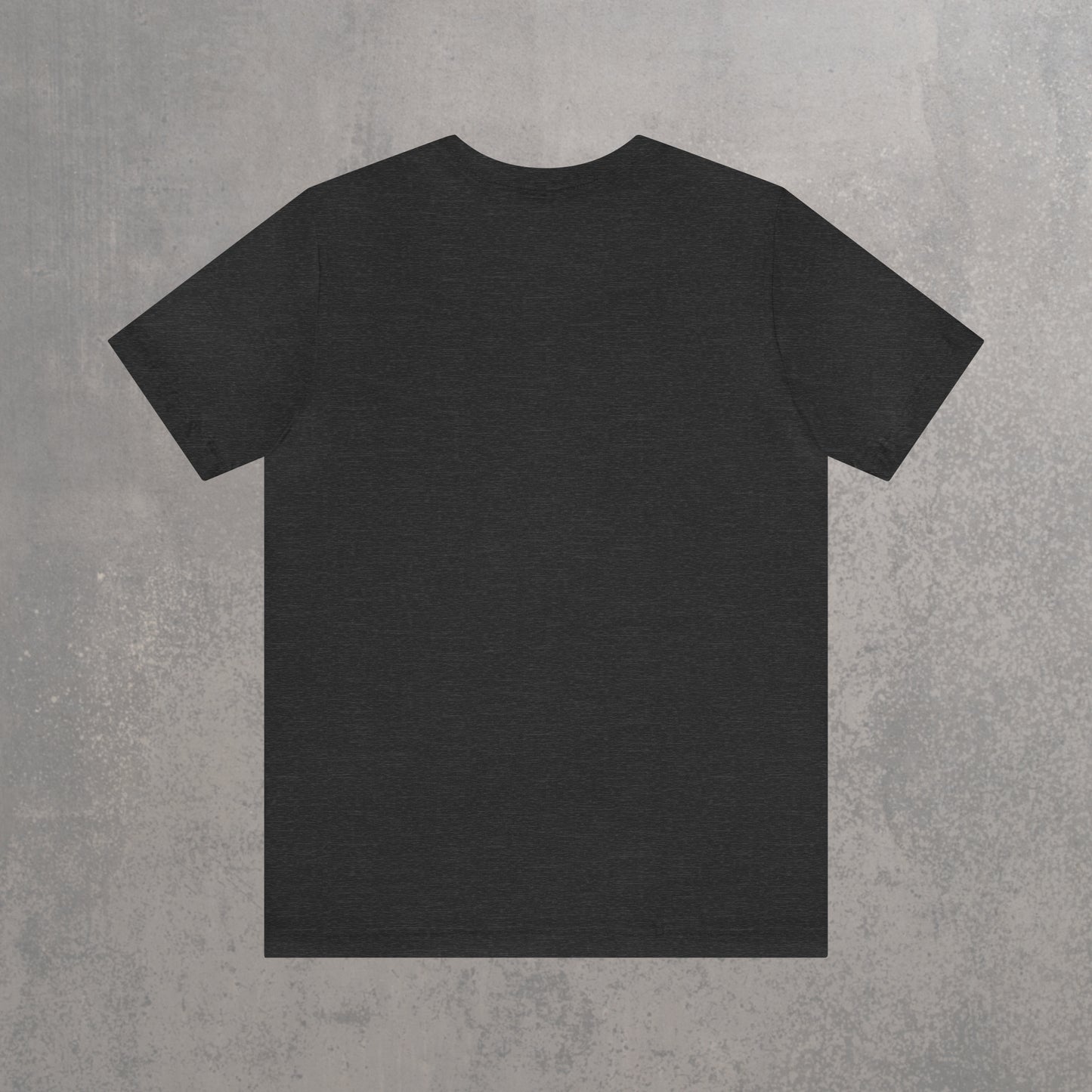 RECONZY Dark Grey Heather 'Make Friends' Pop-Punk T-Shirt - Back View.