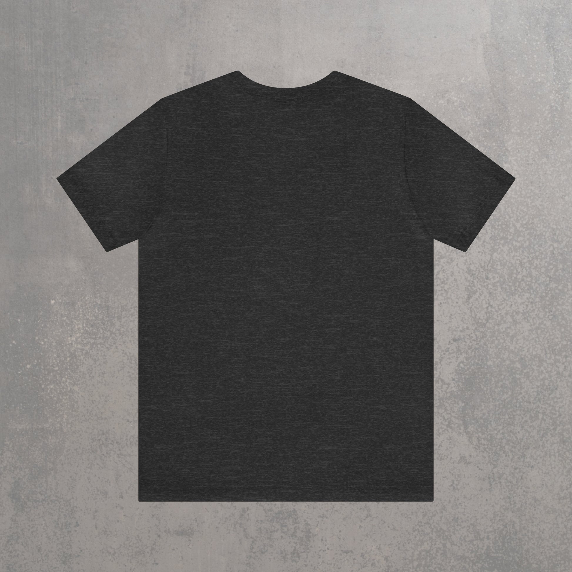 RECONZY Dark Grey Heather 'Make Friends' Pop-Punk T-Shirt - Back View.