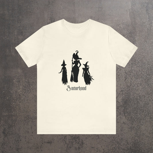RECONZY Natural 'Witch Sisterhood' Pop-Punk Halloween T-Shirt - Front View.