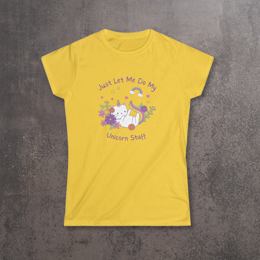 RECONZY Daisy 'Unicorn' Pop-Punk T-Shirt - Front View.